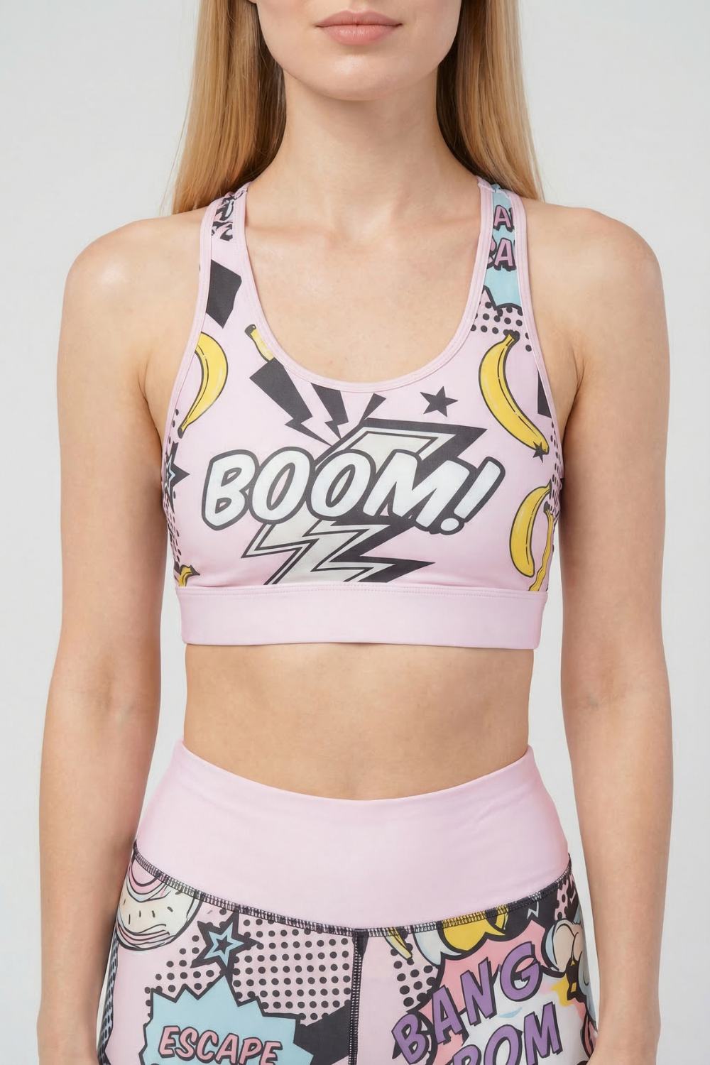 StudioPrint Pop Art Sports Bra Apparel & Accessories > Activewear > Sports Bras by Profit Outfits
