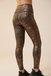 StudioPrint Speckle High-Waist Legging Apparel & Accessories > Activewear > Leggings > High-Waist Leggings by Profit Outfits