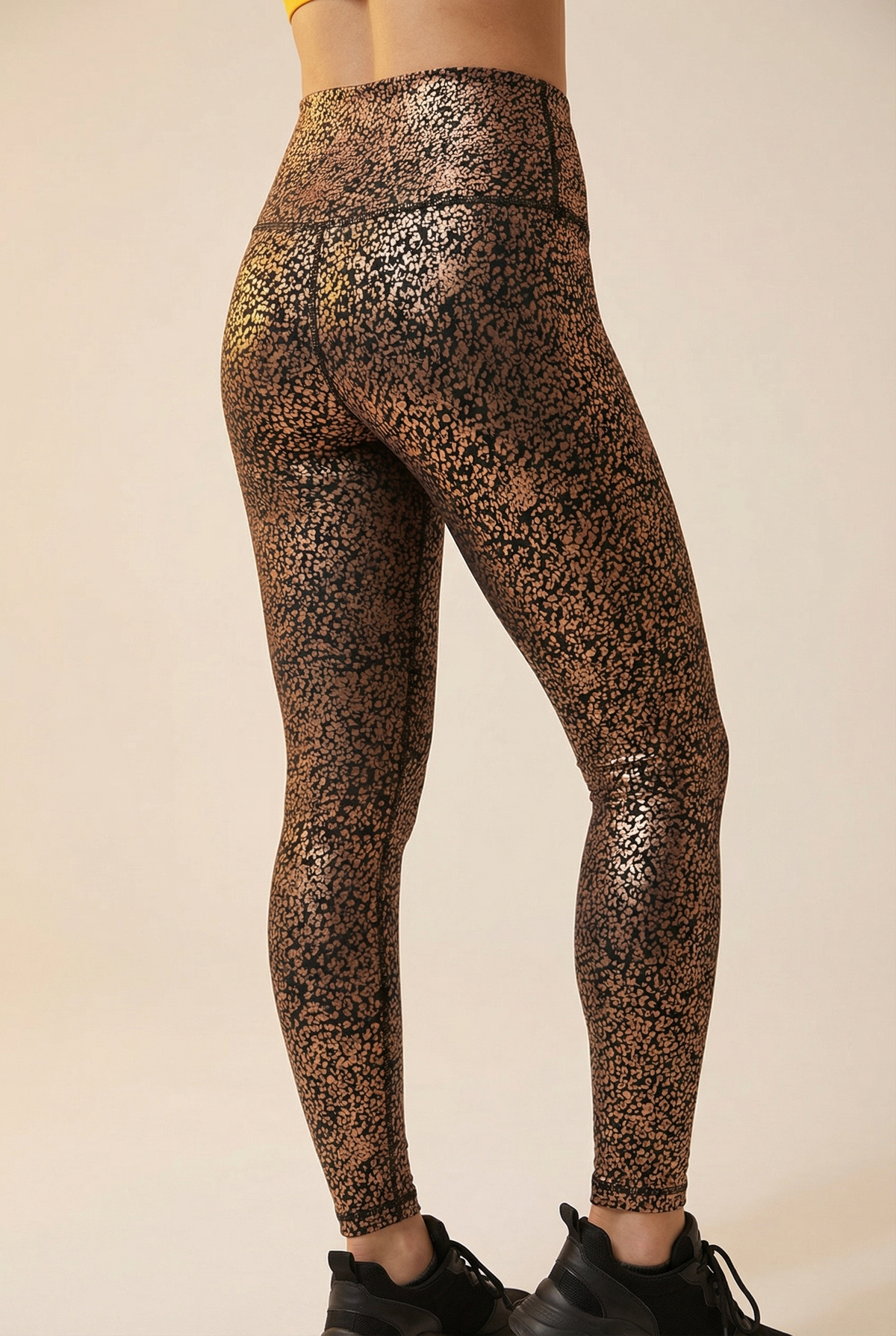 StudioPrint Speckle High-Waist Legging Apparel & Accessories > Activewear > Leggings > High-Waist Leggings by Profit Outfits