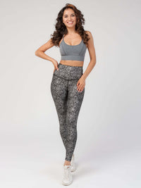 StudioPrint Speckle High-Waist Legging Apparel & Accessories > Activewear > Leggings > High-Waist Leggings by Profit Outfits