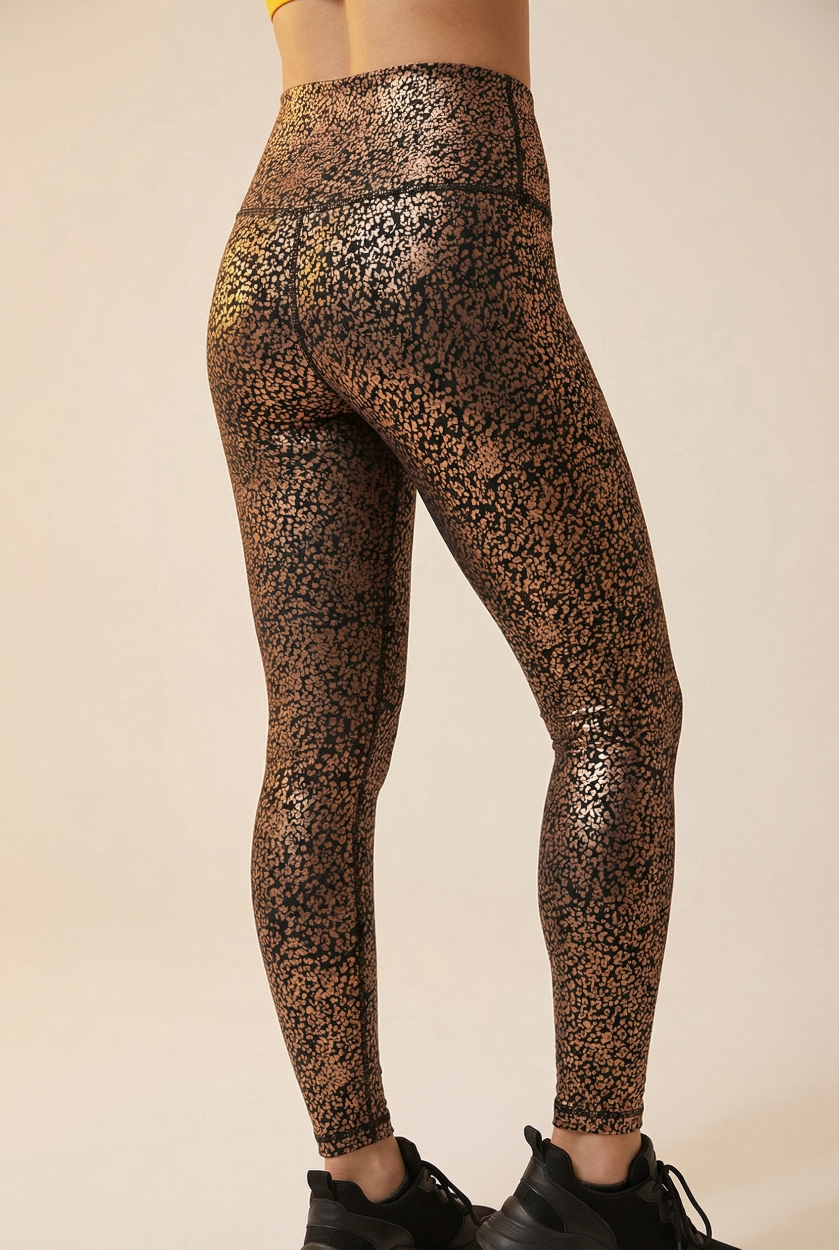 StudioPrint Speckle High-Waist Legging  by PROFIT OUTFITS