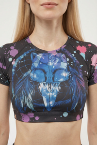 StudioPrint Sports Bra Apparel & Accessories > Activewear > Sports Bras by Profit Outfits