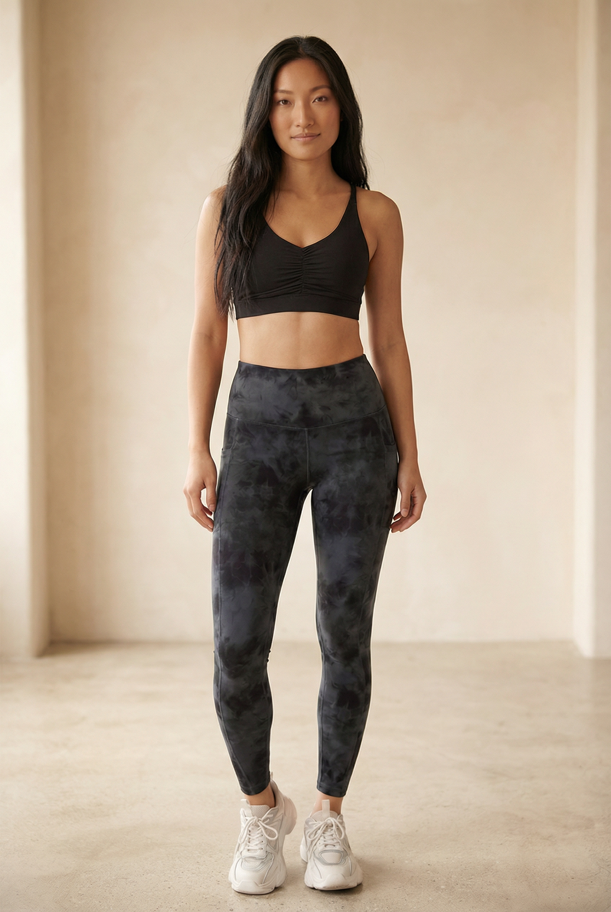 Tie-Dye Lift Pocket High-Waist Legging Apparel & Accessories > Activewear > Leggings > High-Waist Leggings by Profit Outfits