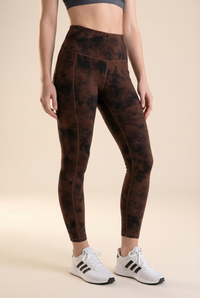 Tie-Dye Lift Pocket High-Waist Legging Apparel & Accessories > Activewear > Leggings > High-Waist Leggings by Profit Outfits