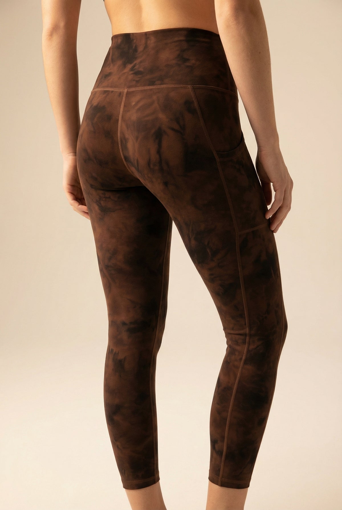 Tie-Dye Lift Pocket High-Waist Legging Apparel & Accessories > Activewear > Leggings > High-Waist Leggings by Profit Outfits