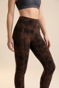 Tie-Dye Lift Pocket High-Waist Legging Apparel & Accessories > Activewear > Leggings > High-Waist Leggings by Profit Outfits