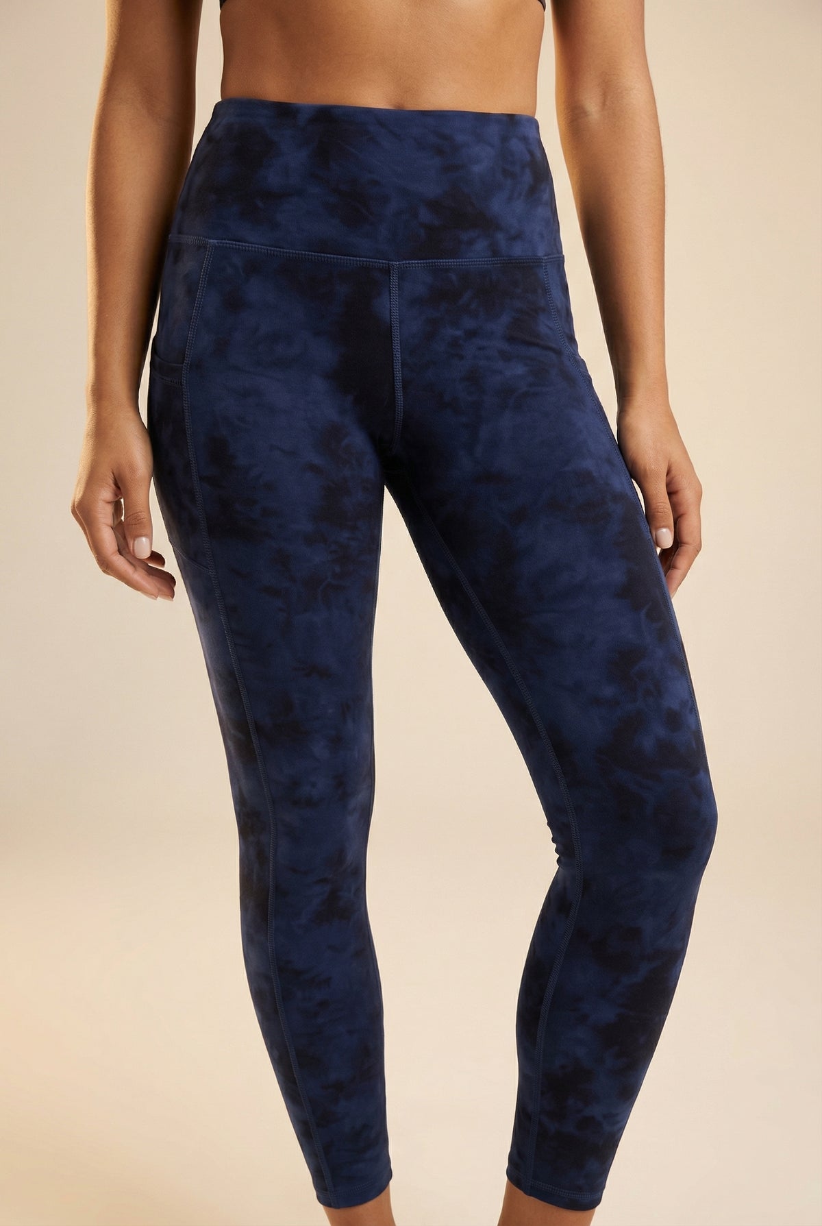 Tie-Dye Lift Pocket High-Waist Legging Apparel & Accessories > Activewear > Leggings > High-Waist Leggings by Profit Outfits