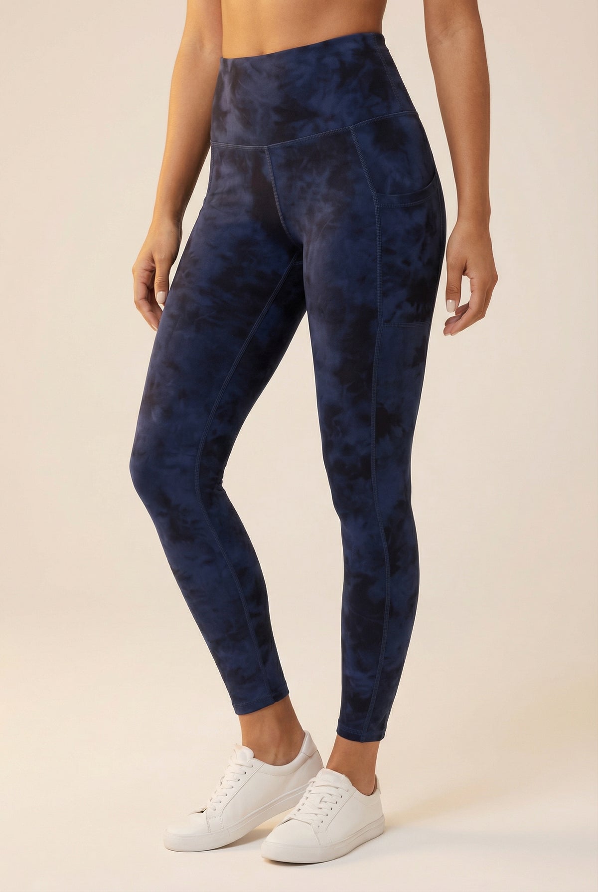 Tie-Dye Lift Pocket High-Waist Legging Apparel & Accessories > Activewear > Leggings > High-Waist Leggings by Profit Outfits