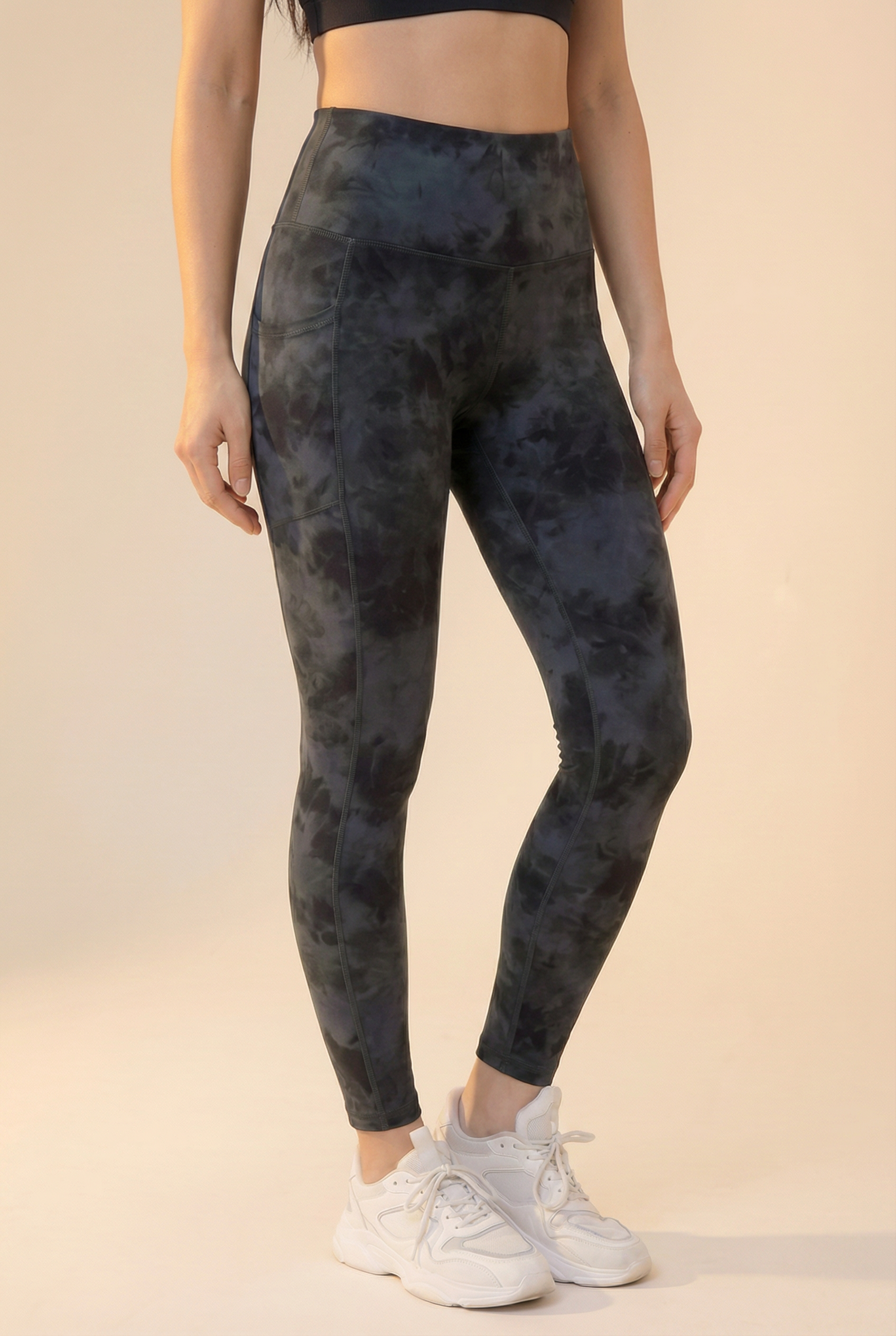 Tie-Dye Lift Pocket High-Waist Legging  by PROFIT OUTFITS