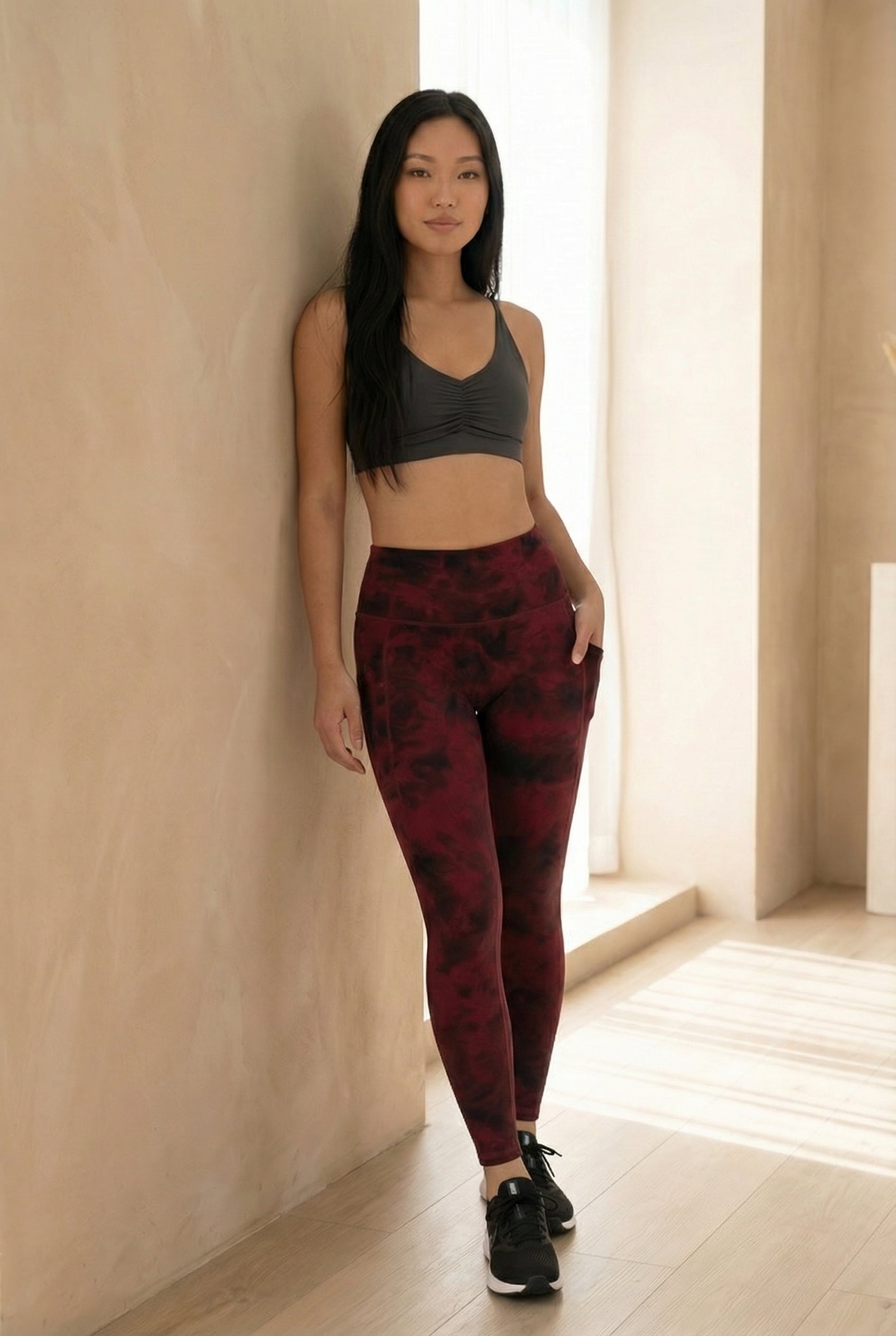 Tie-Dye Lift Pocket High-Waist Legging  by PROFIT OUTFITS