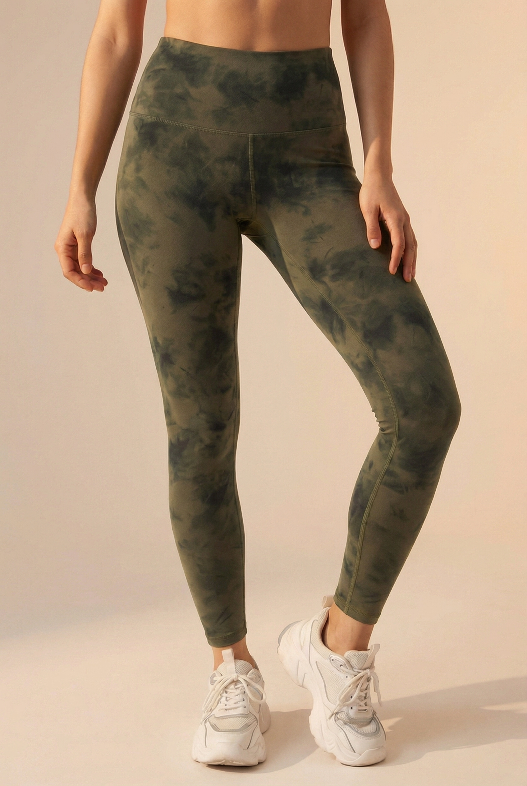 Tie-Dye Printed Lift High-Waist Legging  by Profit Outfits