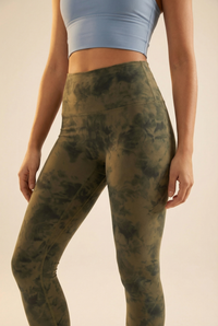 Tie-Dye Printed Lift High-Waist Legging  by Profit Outfits