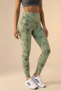 Tie-Dye Printed Lift High-Waist Legging  by Profit Outfits