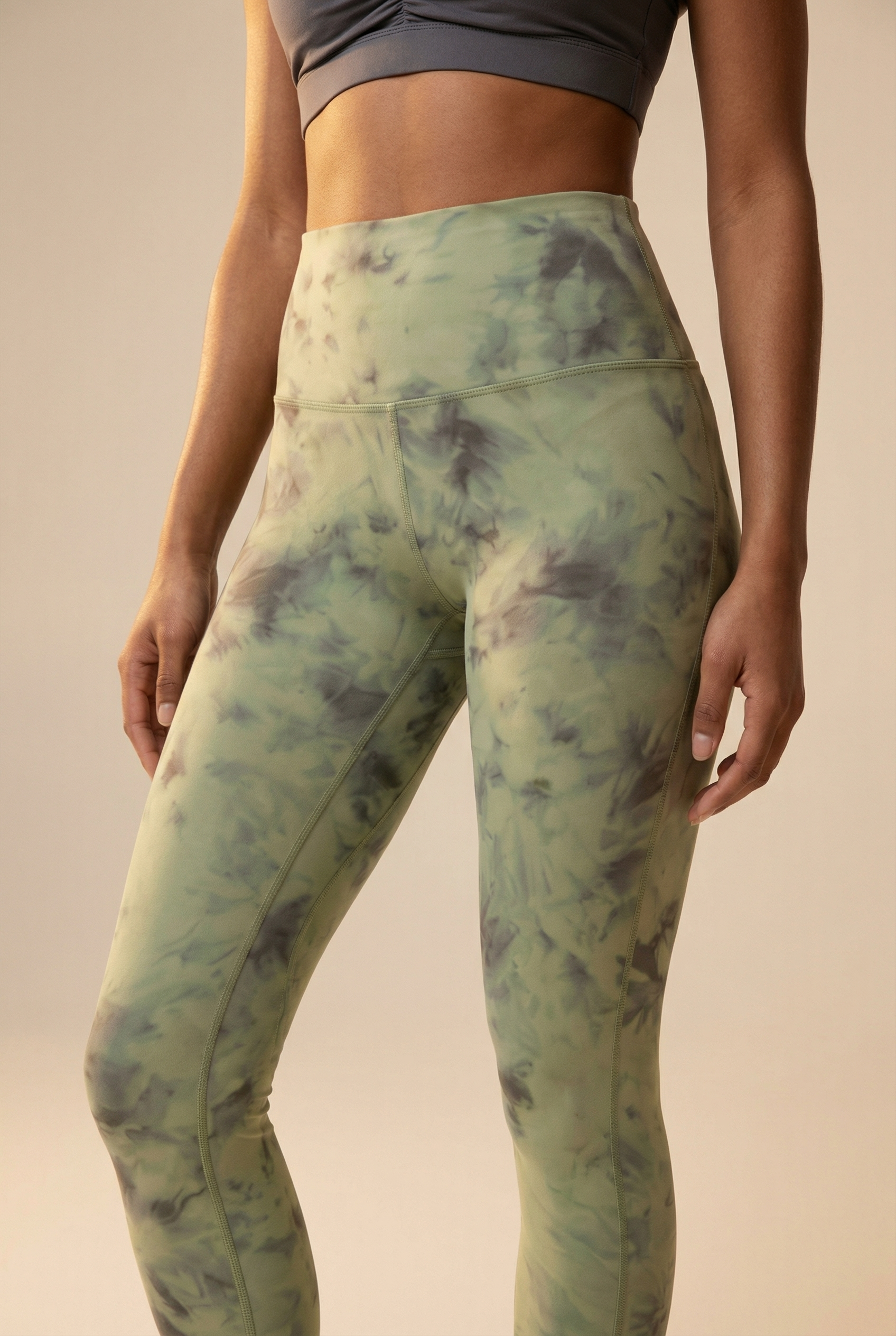 Tie-Dye Printed Lift High-Waist Legging  by Profit Outfits
