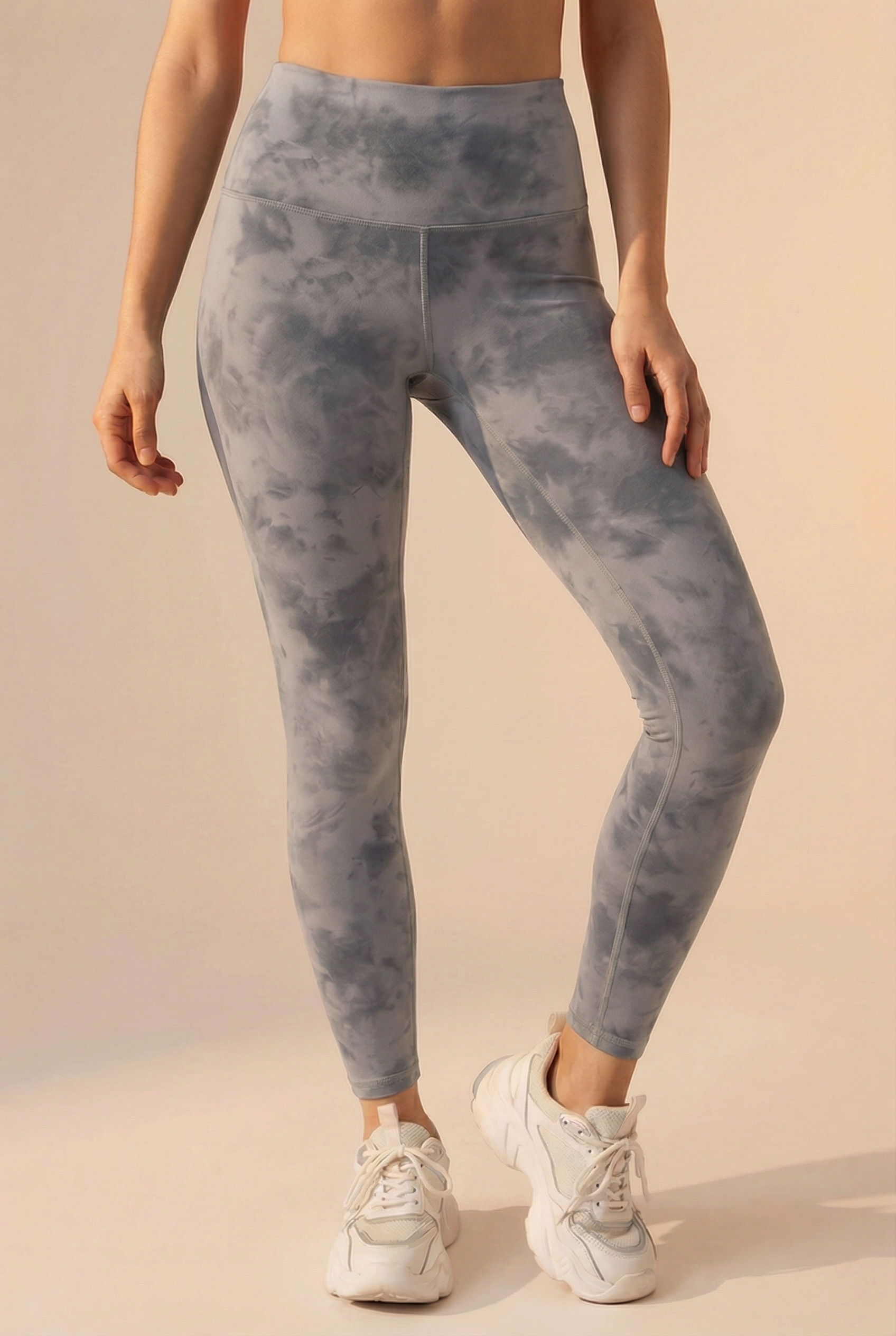 Tie-Dye Printed Lift High-Waist Legging  by Profit Outfits