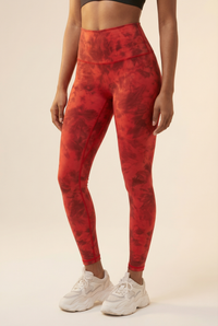 Tie-Dye Printed Lift High-Waist Legging  by Profit Outfits