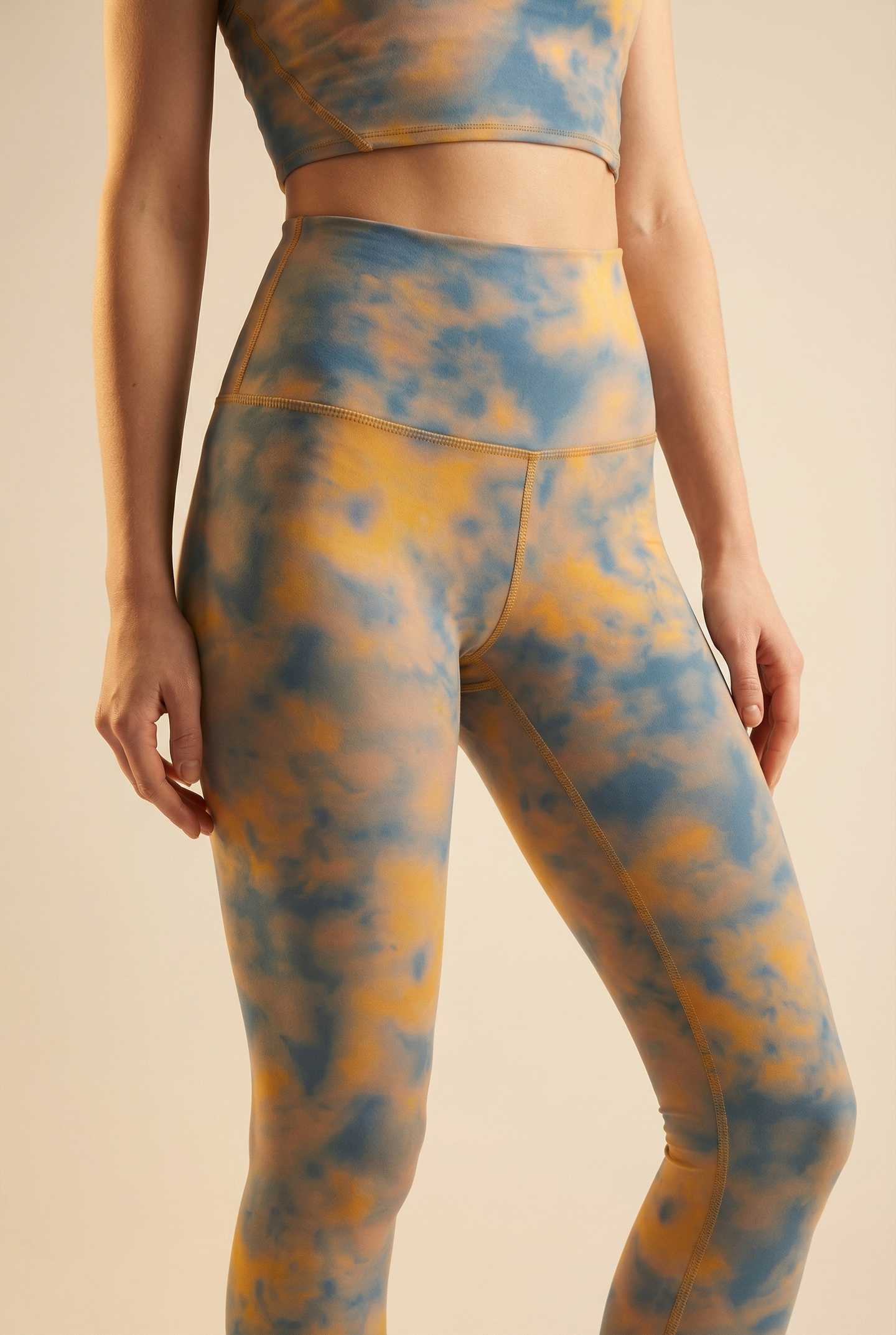 Tie-Dye Printed Yoga Legging  by Profit Outfits