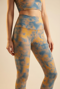 Tie-Dye Printed Yoga Legging  by Profit Outfits