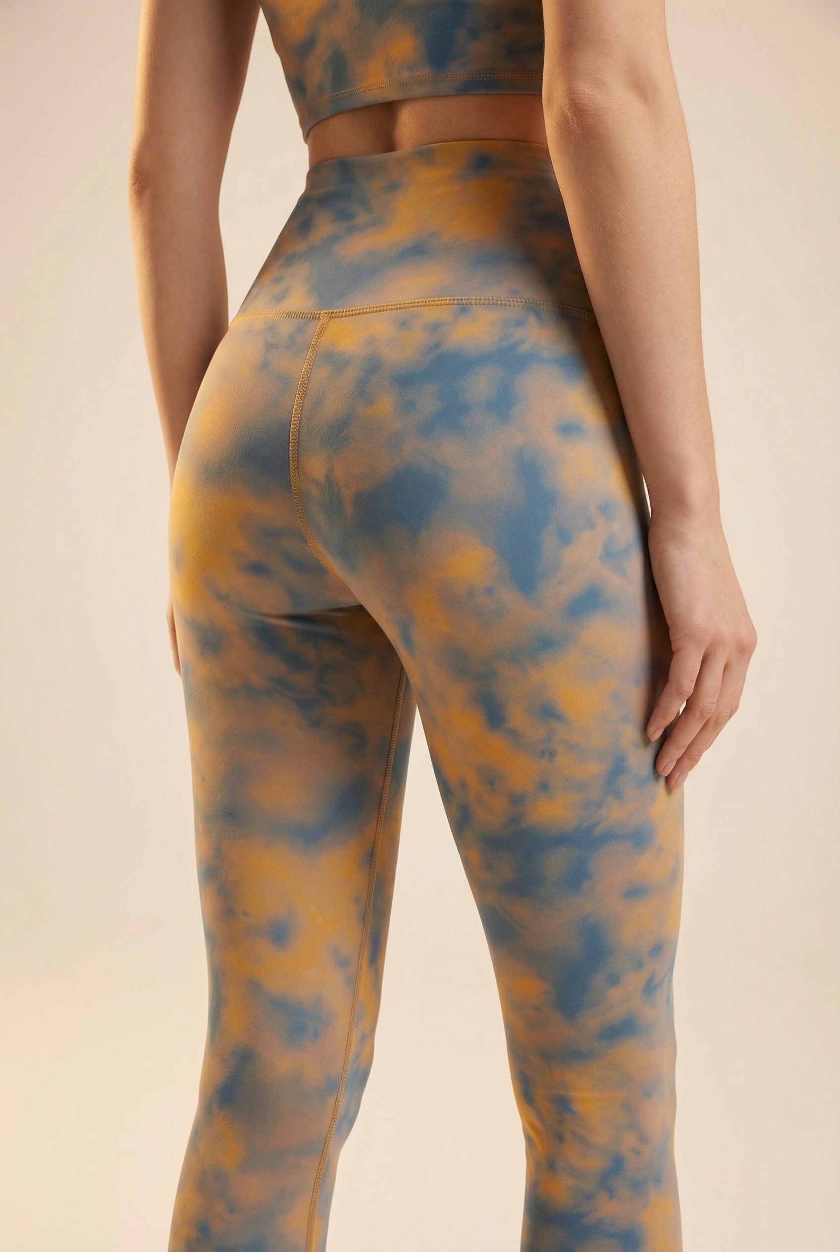 Tie-Dye Printed Yoga Legging  by Profit Outfits