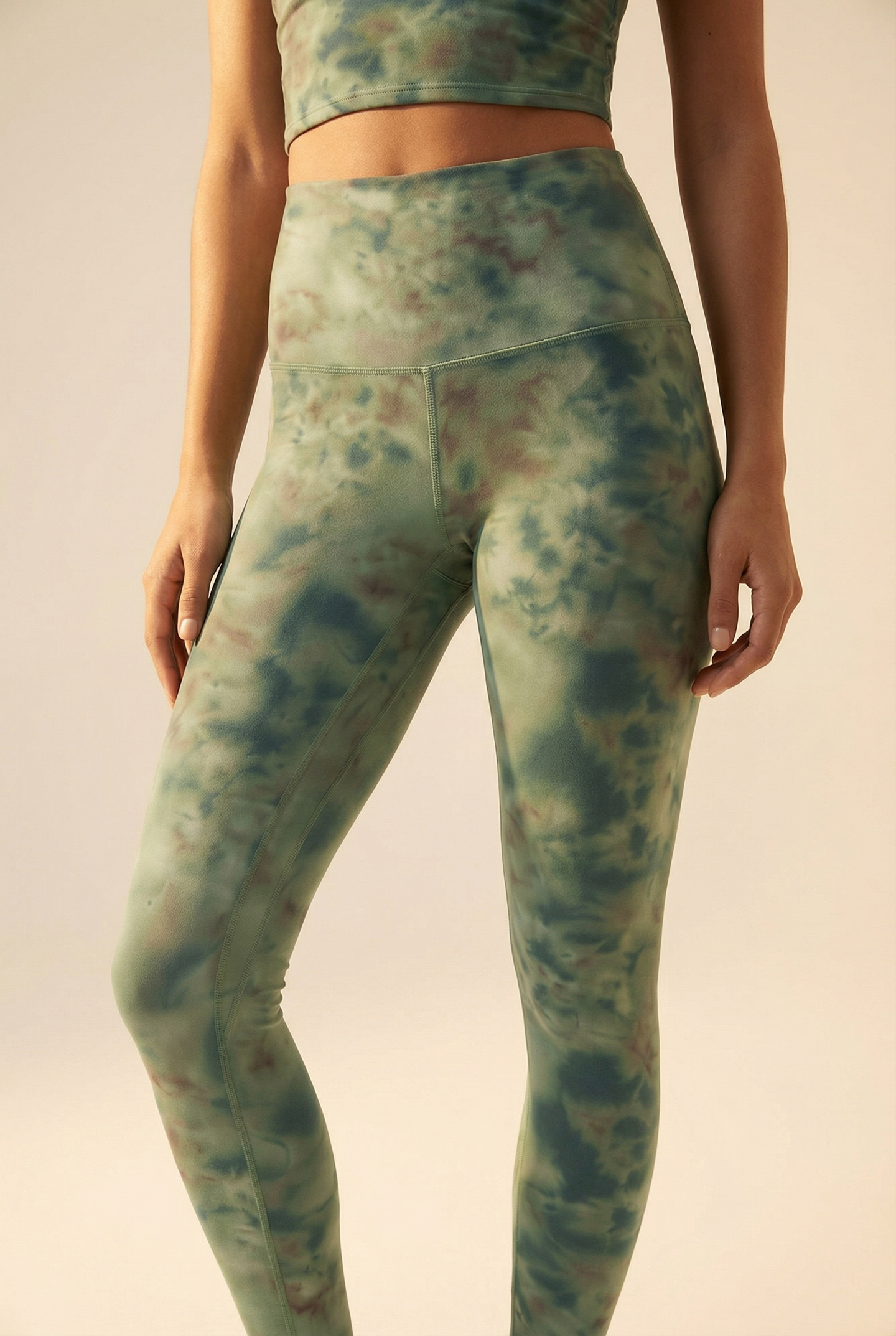 Tie-Dye Printed Yoga Legging  by Profit Outfits