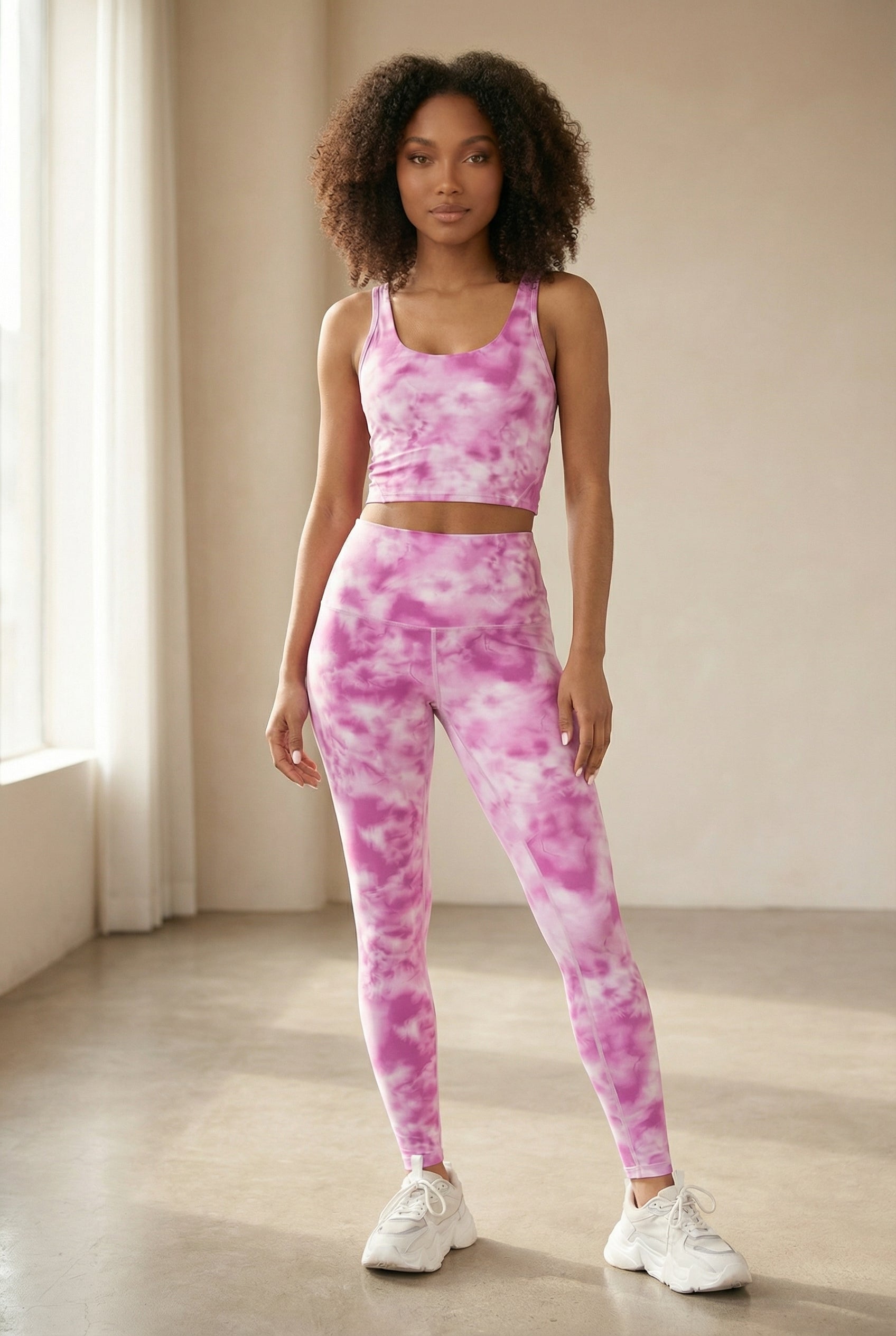 Tie-Dye Printed Yoga Legging  by Profit Outfits