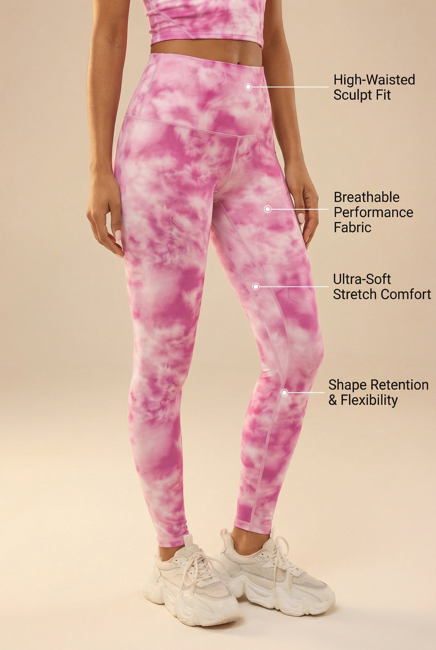 Tie-Dye Printed Yoga Legging  by Profit Outfits