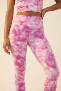 Tie-Dye Printed Yoga Legging  by Profit Outfits