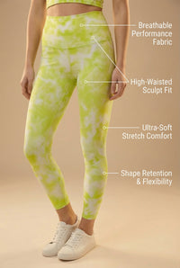 Tie-Dye Printed Yoga Legging  by Profit Outfits
