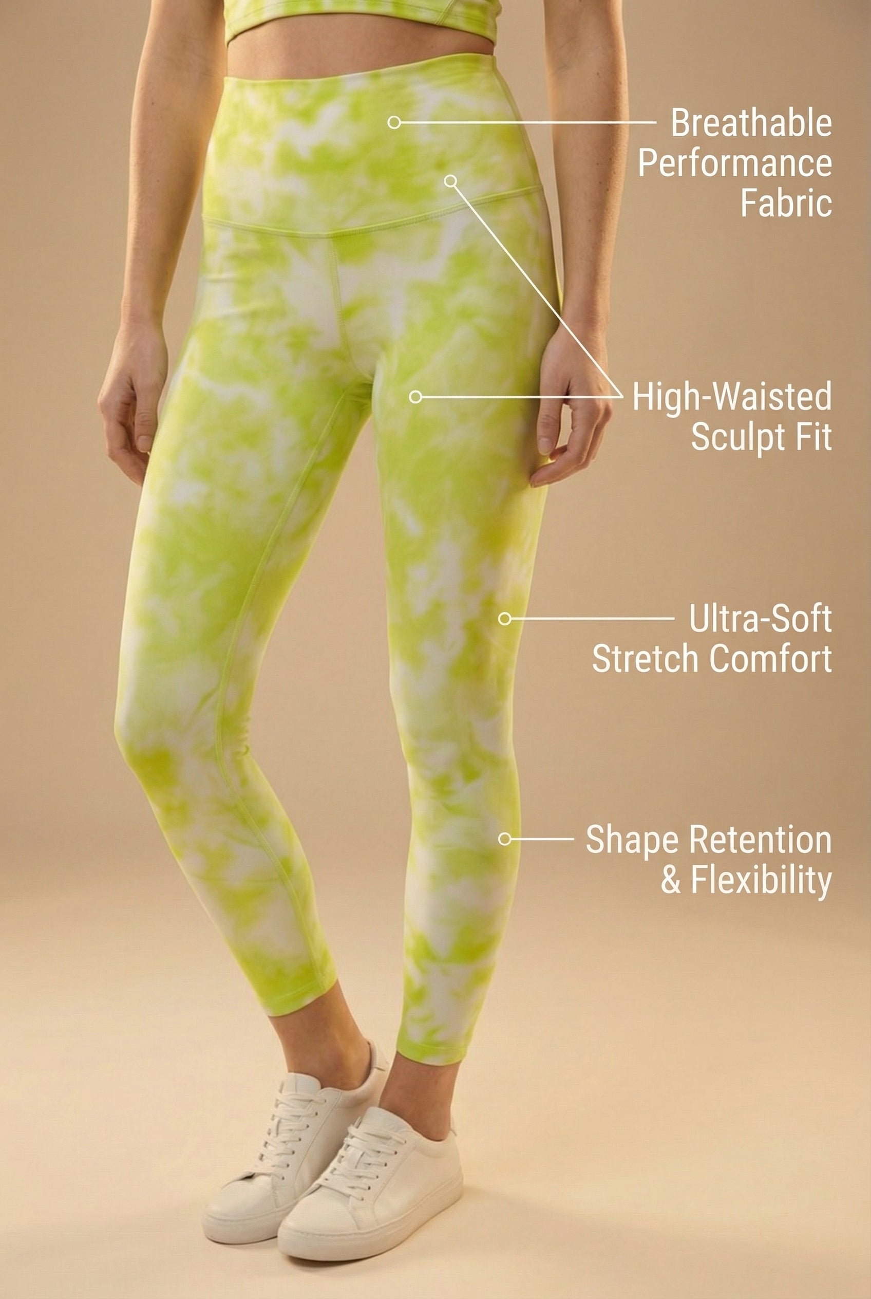 Tie-Dye Printed Yoga Legging  by Profit Outfits