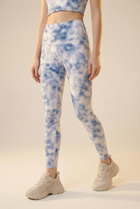 Tie-Dye Printed Yoga Legging  by Profit Outfits
