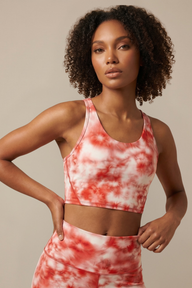 Tie-Dye Printed Yoga Sports Bra Apparel & Accessories > Activewear > Sports Bras by Profit Outfits