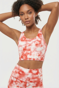 Tie-Dye Printed Yoga Sports Bra  by Profit Outfits