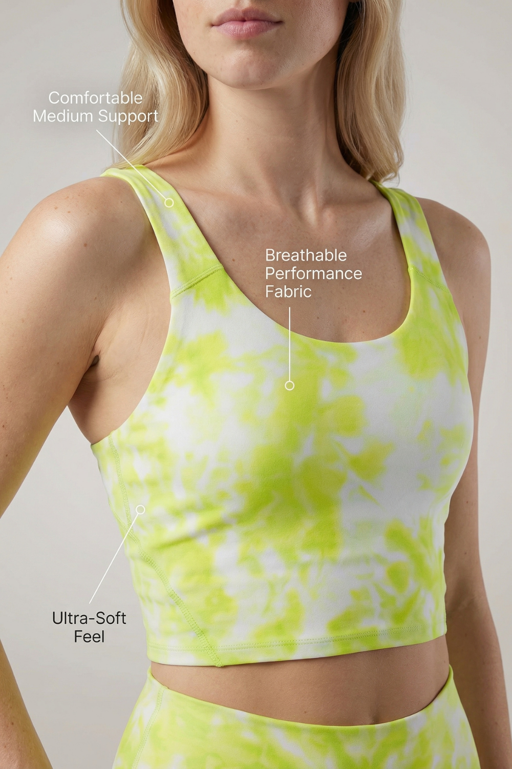 Tie-Dye Printed Yoga Sports Bra  by Profit Outfits