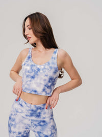 Tie-Dye Printed Yoga Sports Bra  by Profit Outfits