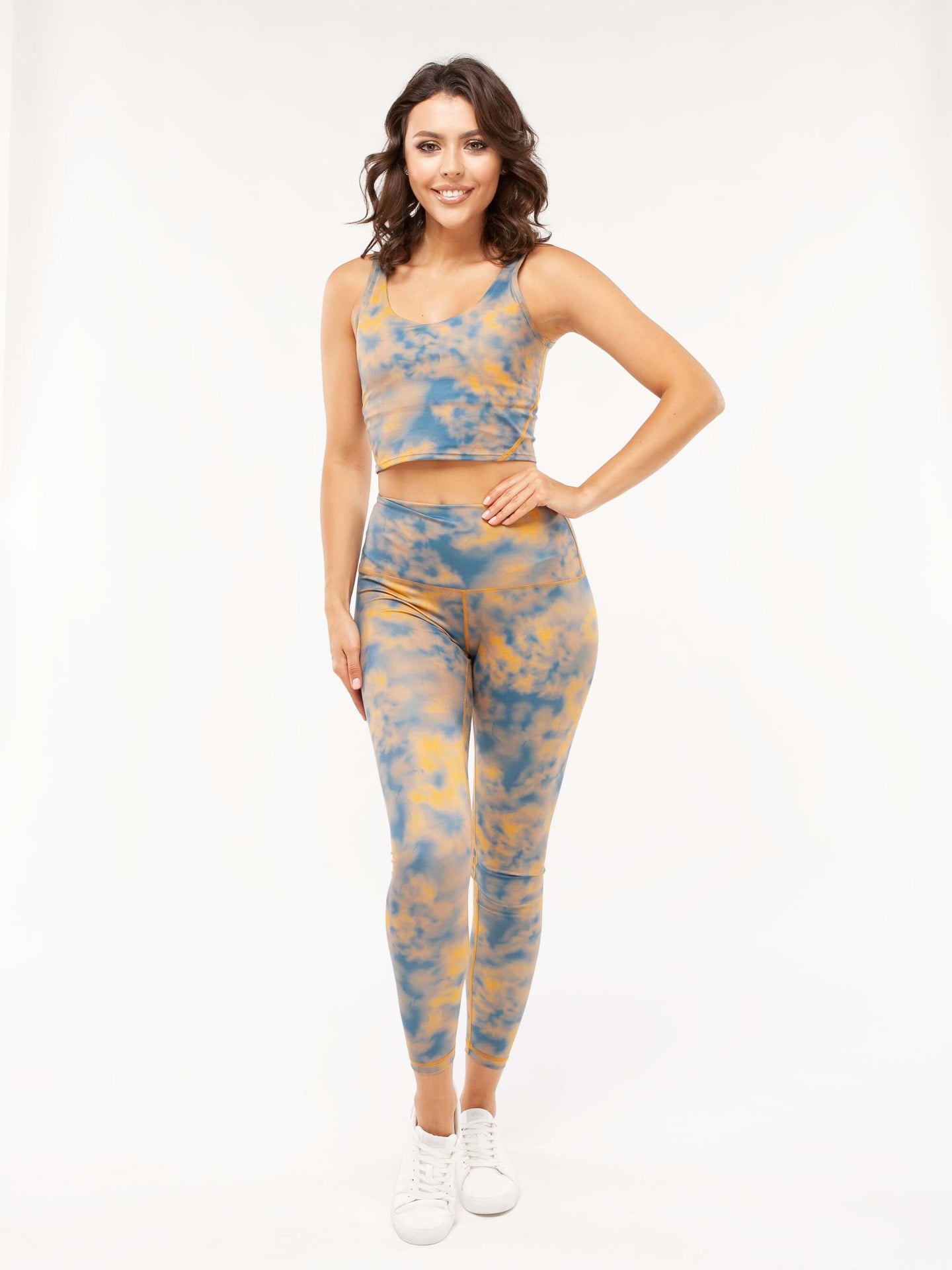 Tie-Dye Printed Yoga Legging