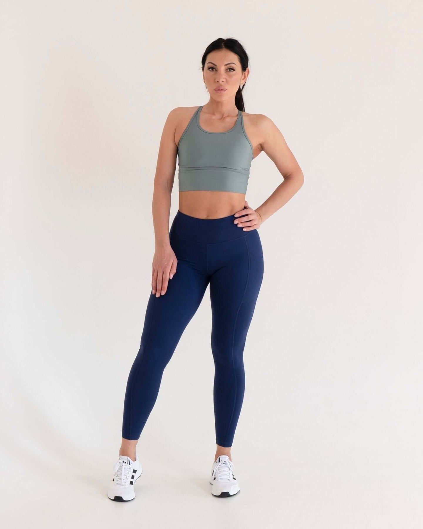 Basic High Waist Tummy Control Butt Lifting Legging  by Profit Outfits