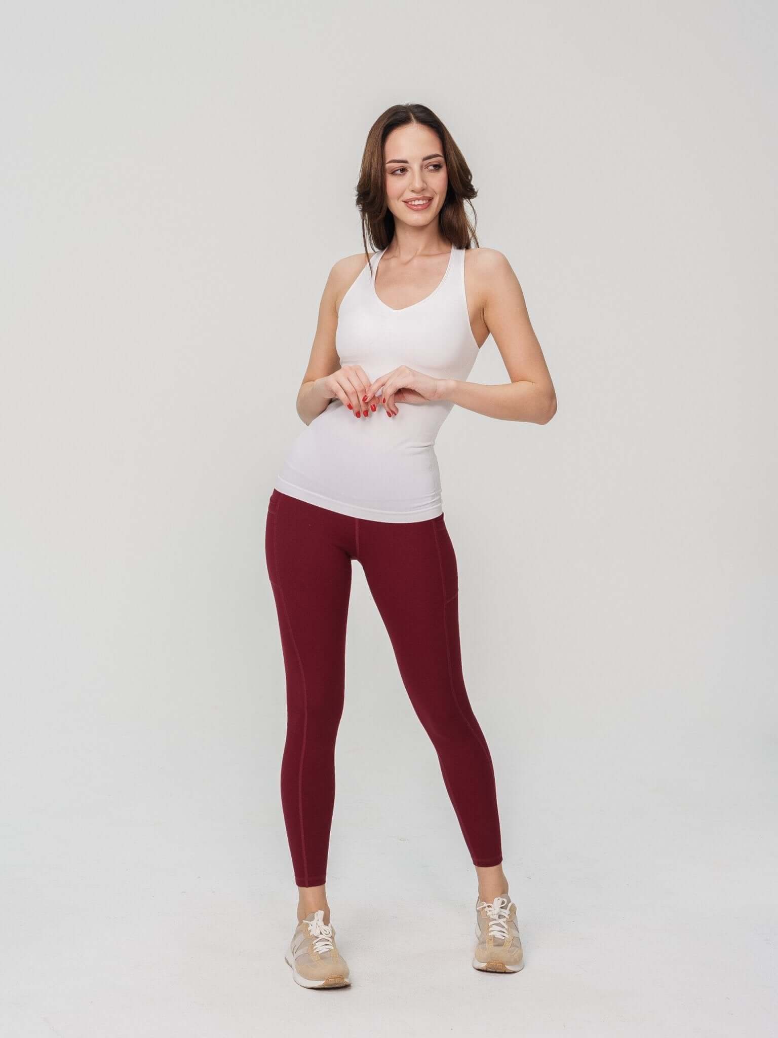 Basic Long High Waist Legging  by Profit Outfits