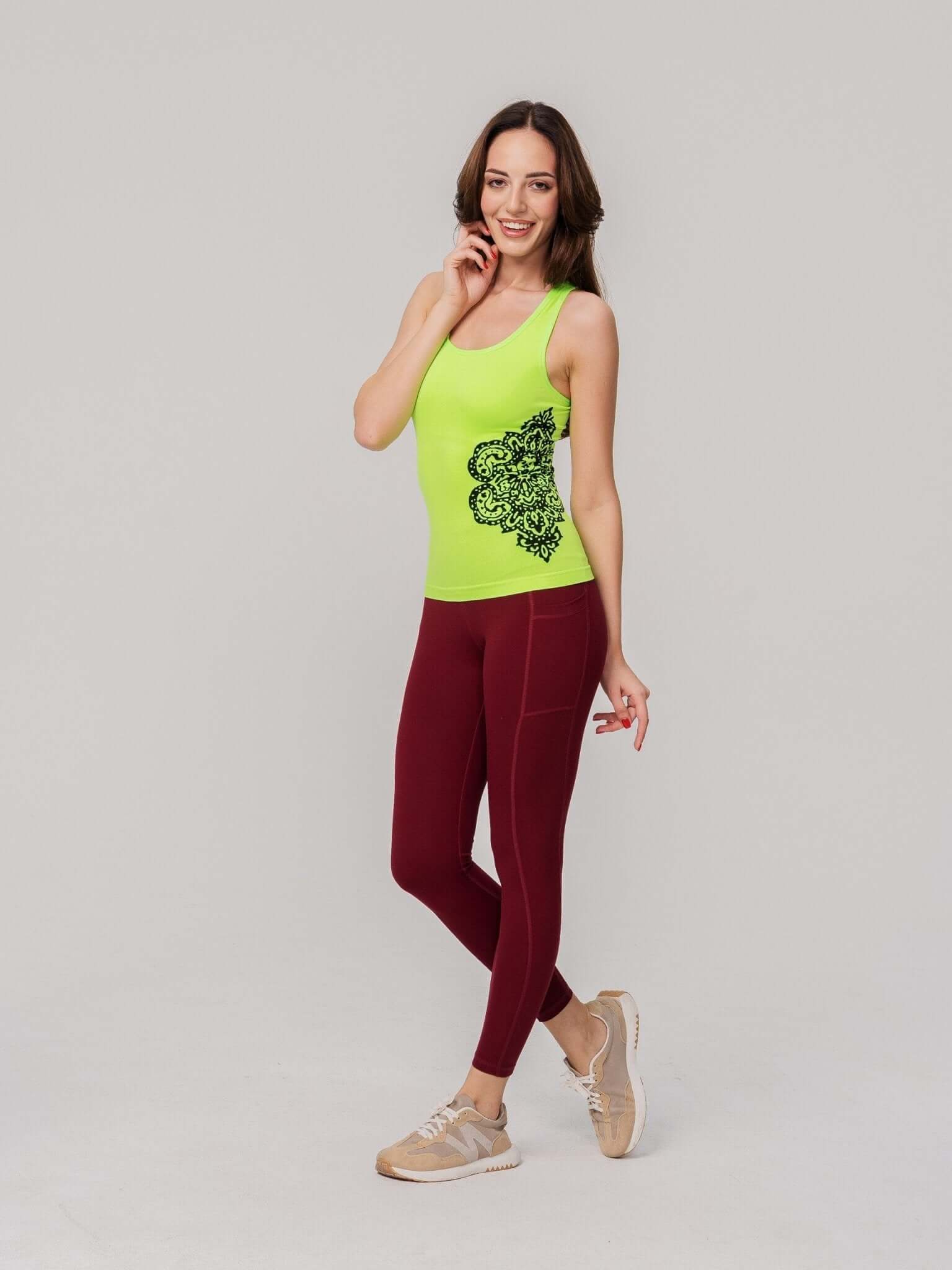 Basic Long High Waist Legging  by Profit Outfits