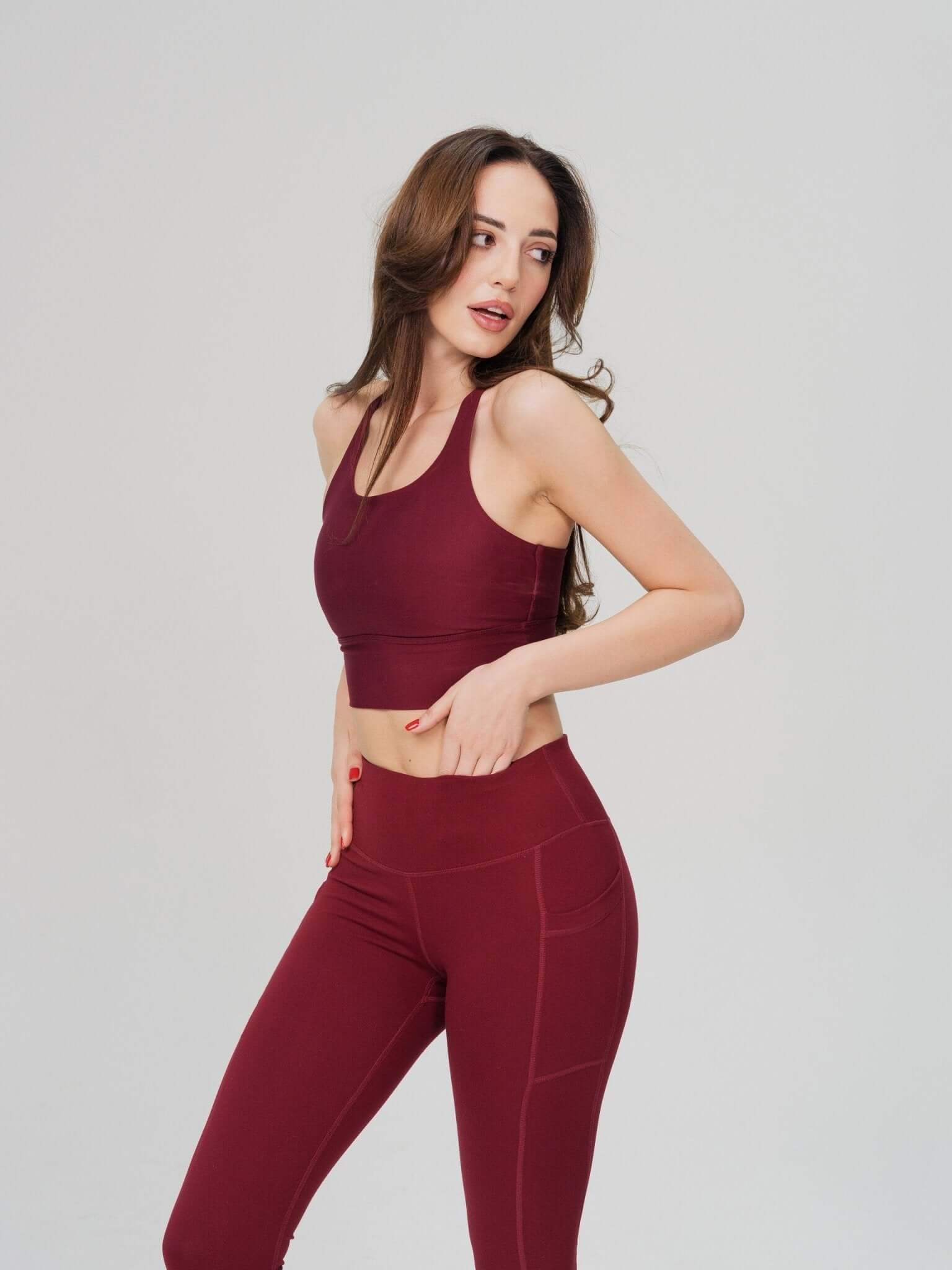Basic Long High Waist Legging  by Profit Outfits