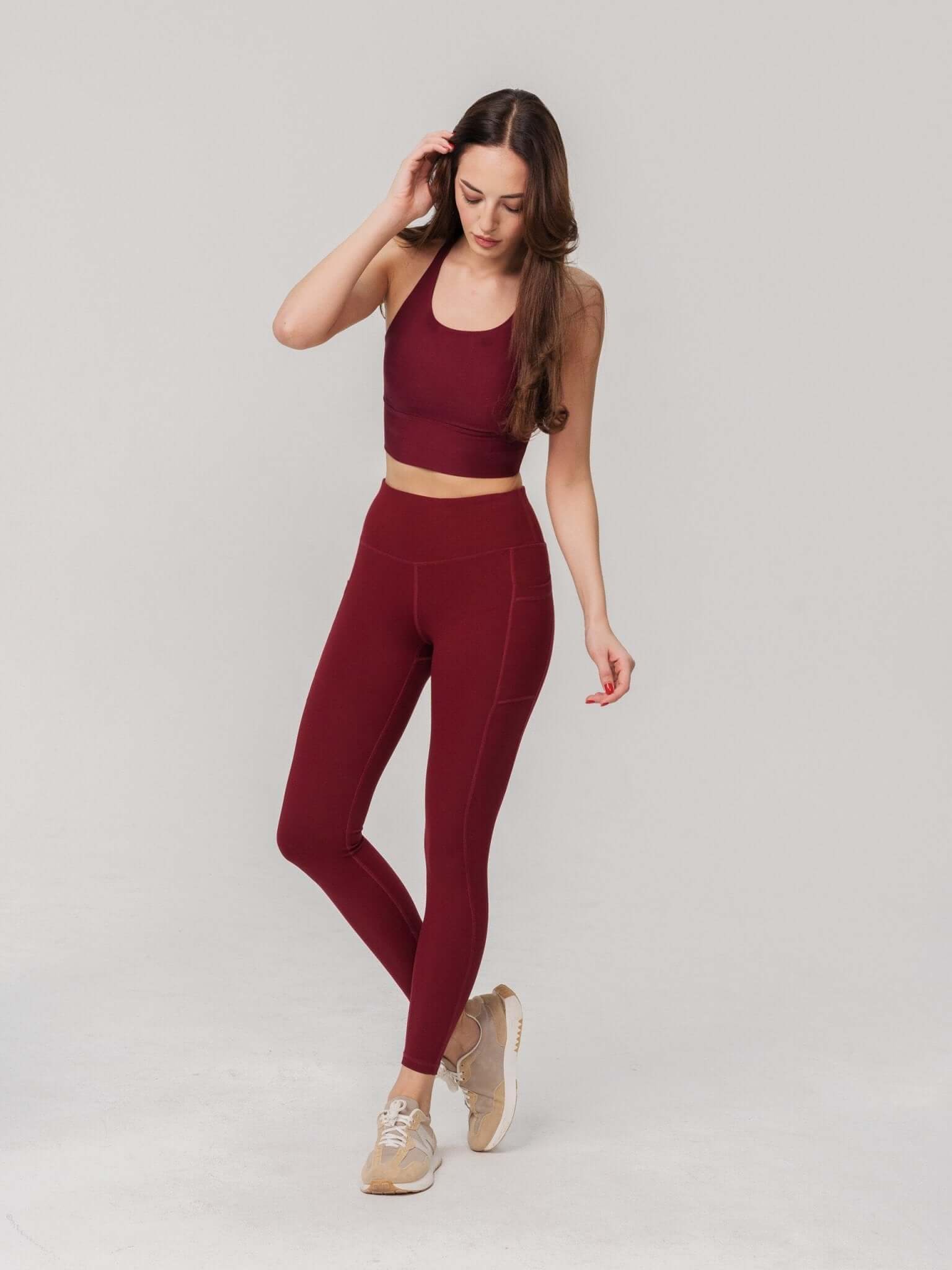Basic Long High Waist Legging  by Profit Outfits