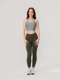 Basic Long High Waist Legging  by Profit Outfits