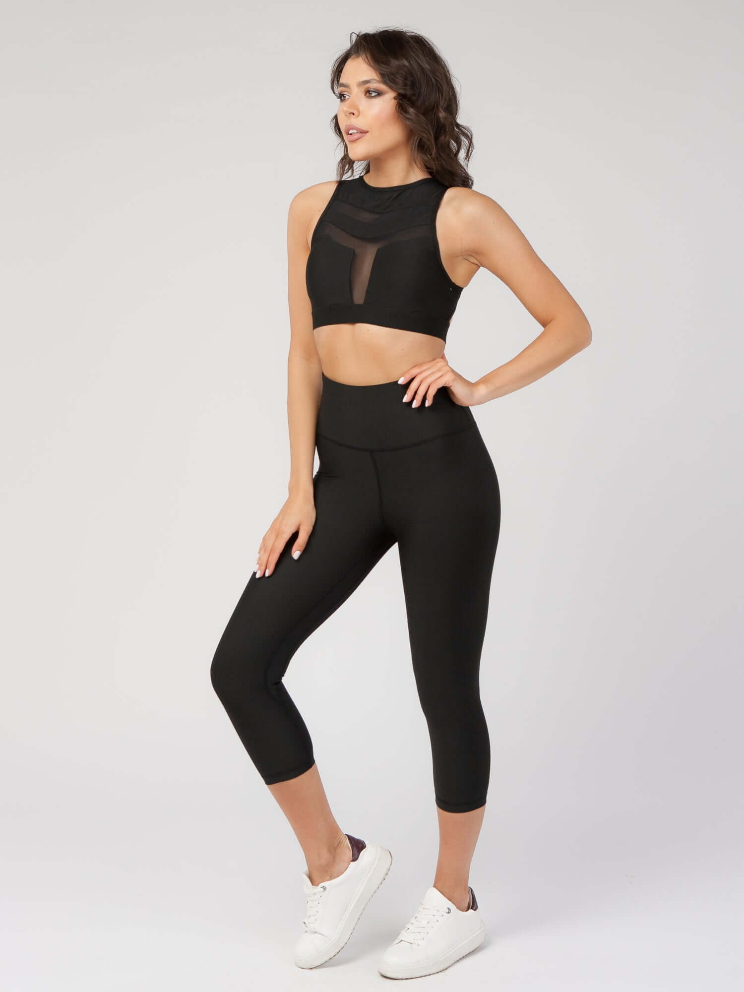 High Waist Tummy Control Capri  by Profit Outfits
