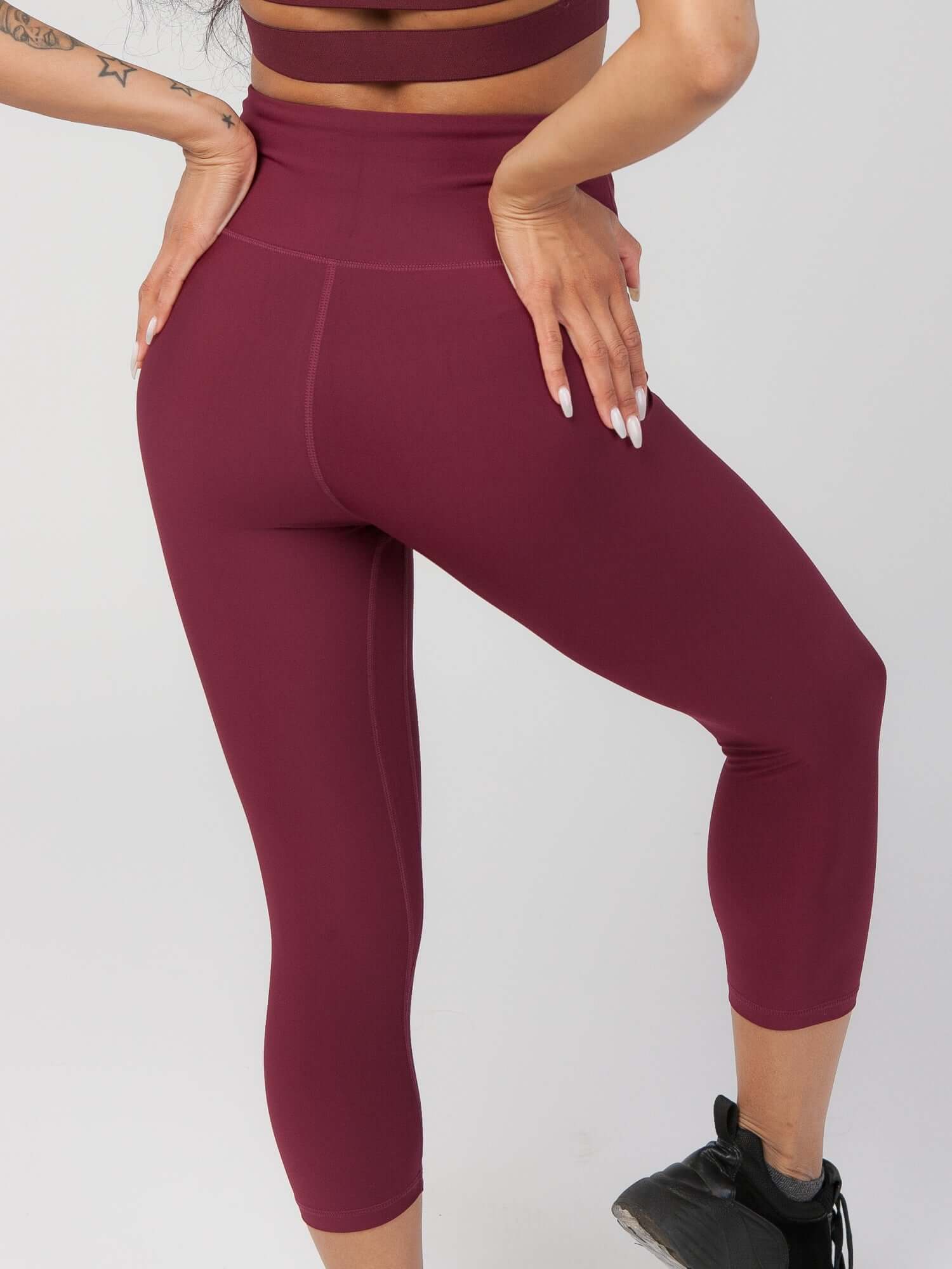 High Waist Tummy Control Capri  by Profit Outfits
