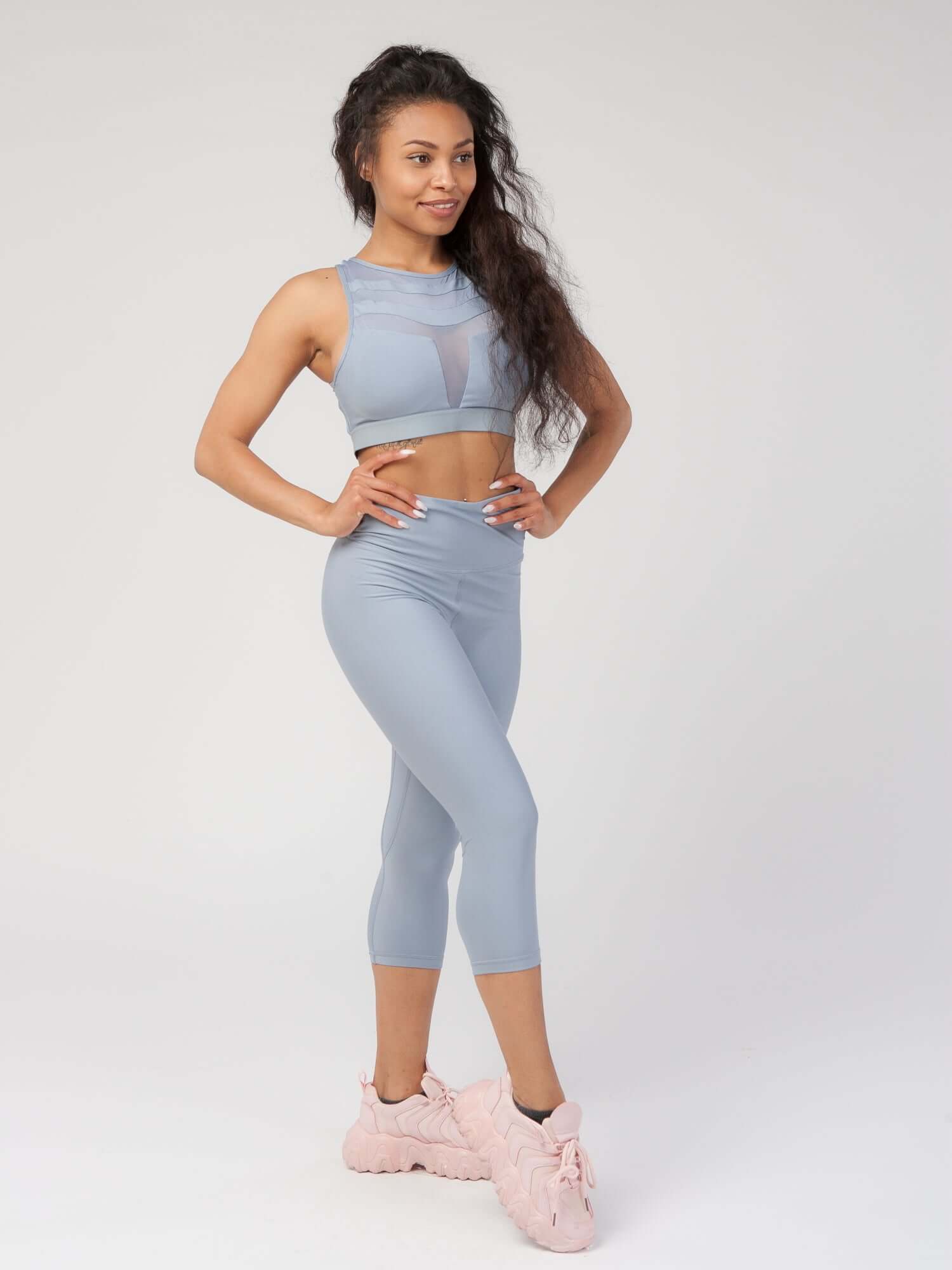 High Waist Tummy Control Capri  by Profit Outfits