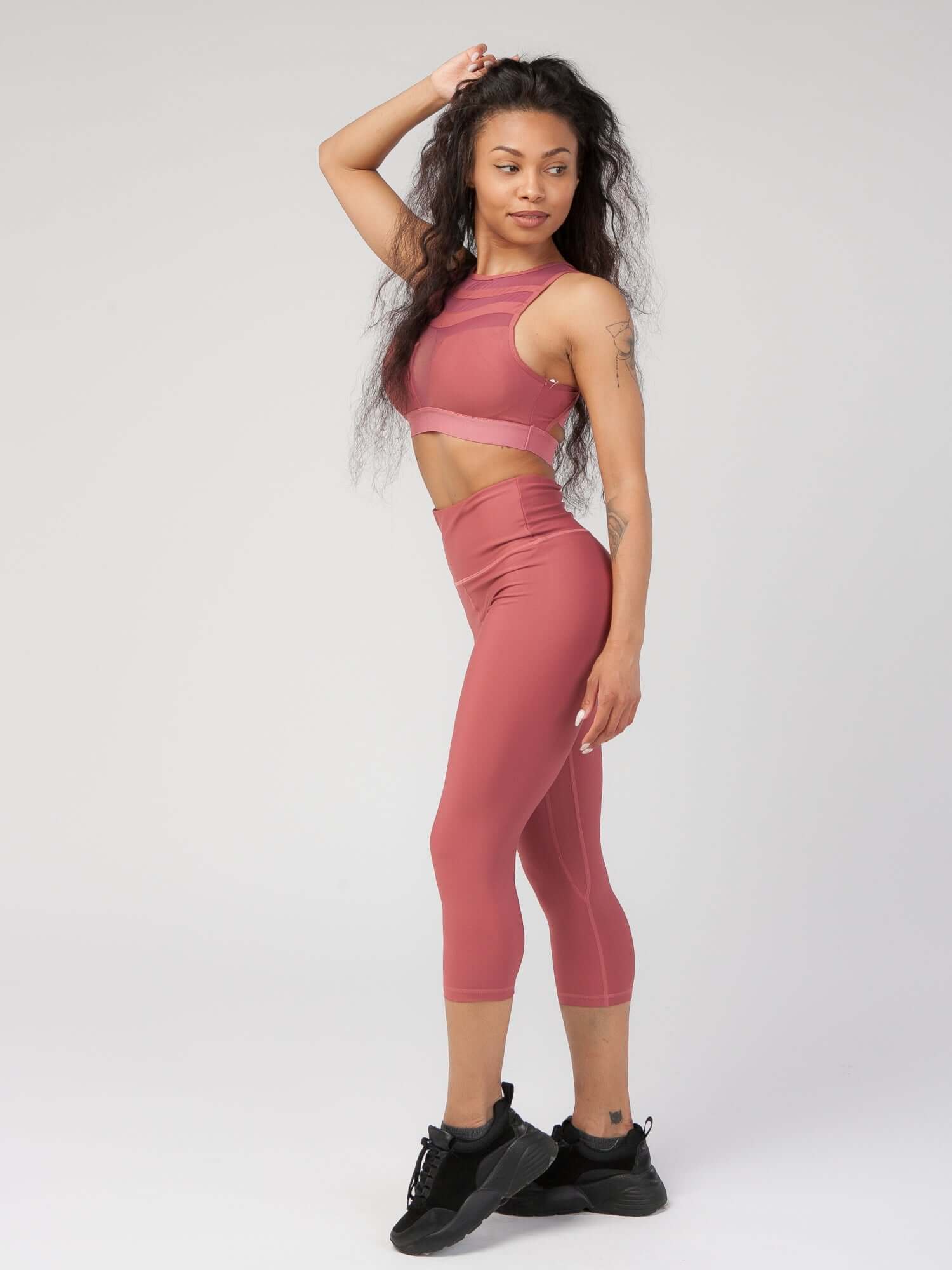 High Waist Tummy Control Capri  by Profit Outfits