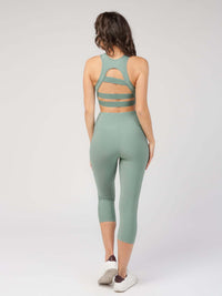 High Waist Tummy Control Capri  by Profit Outfits