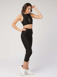 High Waist Tummy Control Capri  by Profit Outfits