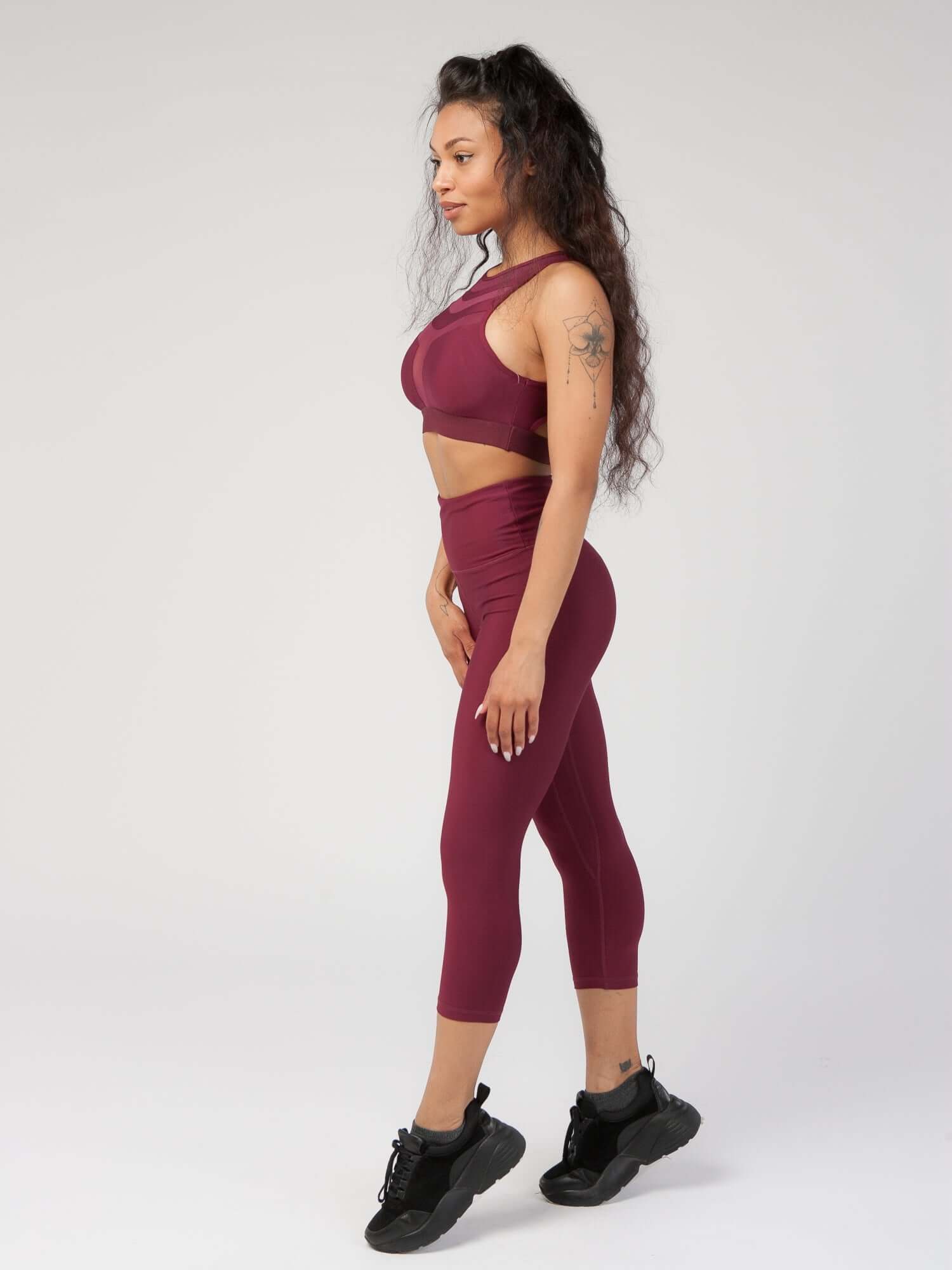 High Waist Tummy Control Capri  by Profit Outfits
