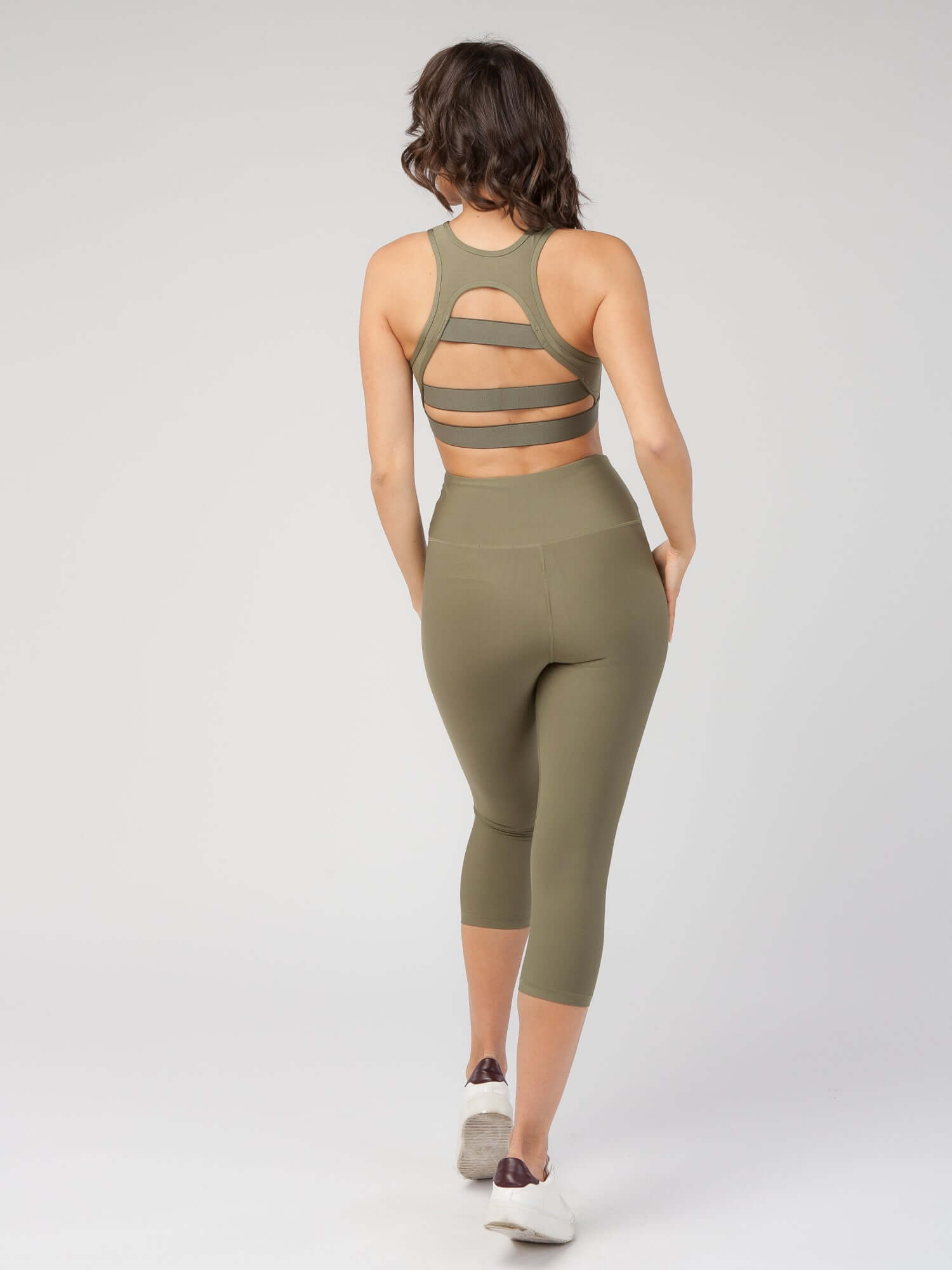 High Waist Tummy Control Capri  by Profit Outfits