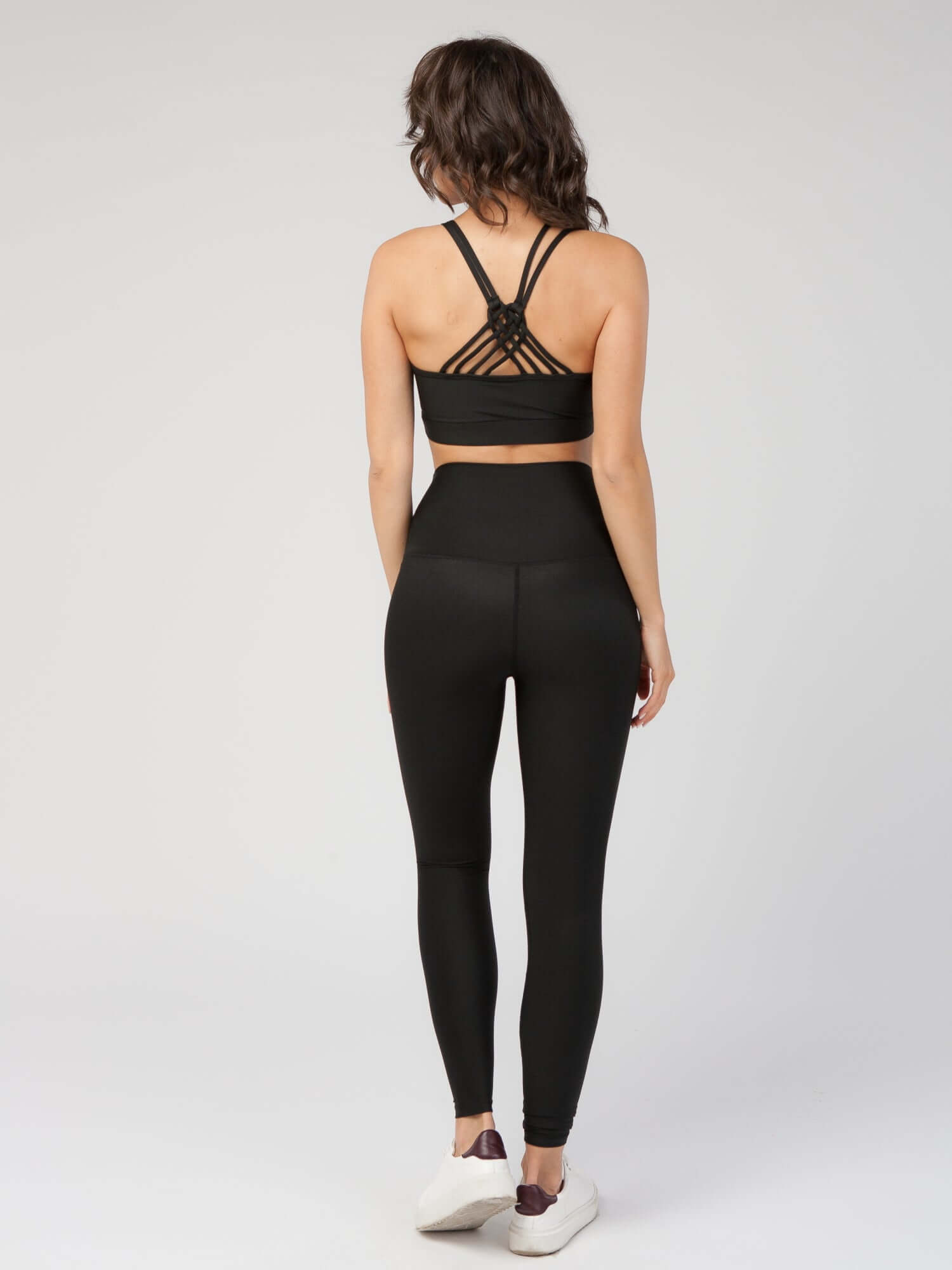 Knotted Back Sports Bra  by Profit Outfits